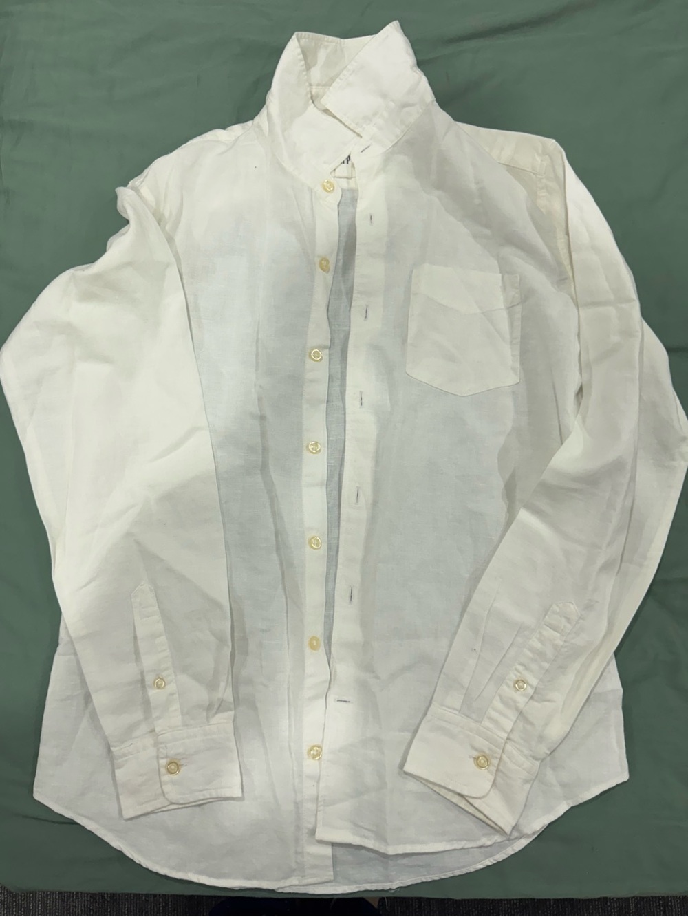 GAP White Casual Button-Down Shirt